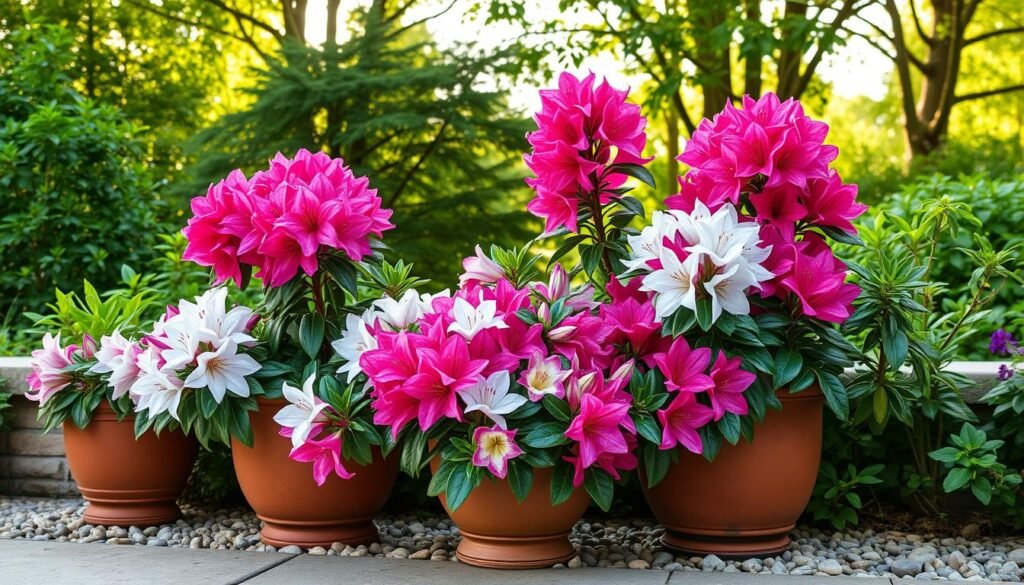 Azalea container garden Azalea container garden