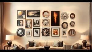Wanddekoration im Wohnzimmer