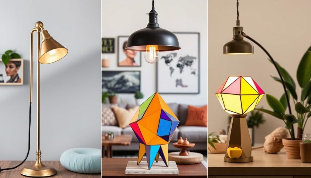 eclectic lamp design