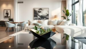 tischdeko wohnzimmer modern
