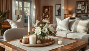 tischdekoration wohnzimmer