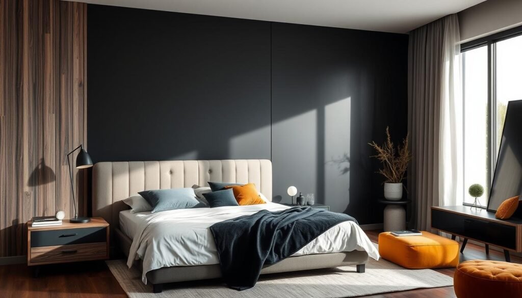 Black accent wall designs
