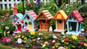 decorating around a birdhouse images