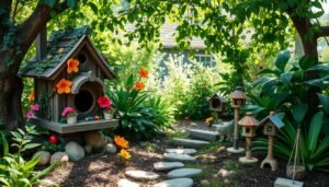 decorating around a birdhouse images