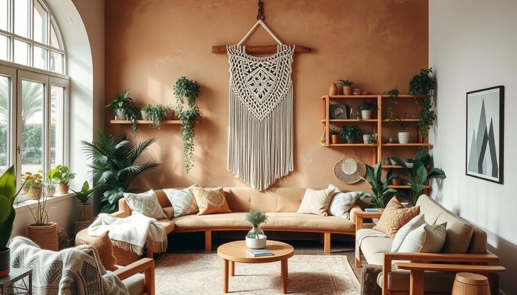 décoration murale macramé