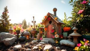 how to decorate around a birdhouse